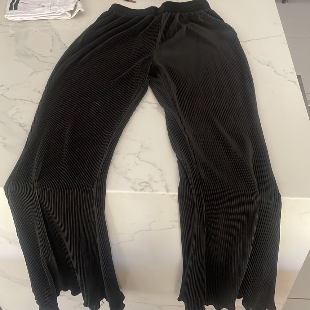 Boho flare black pants